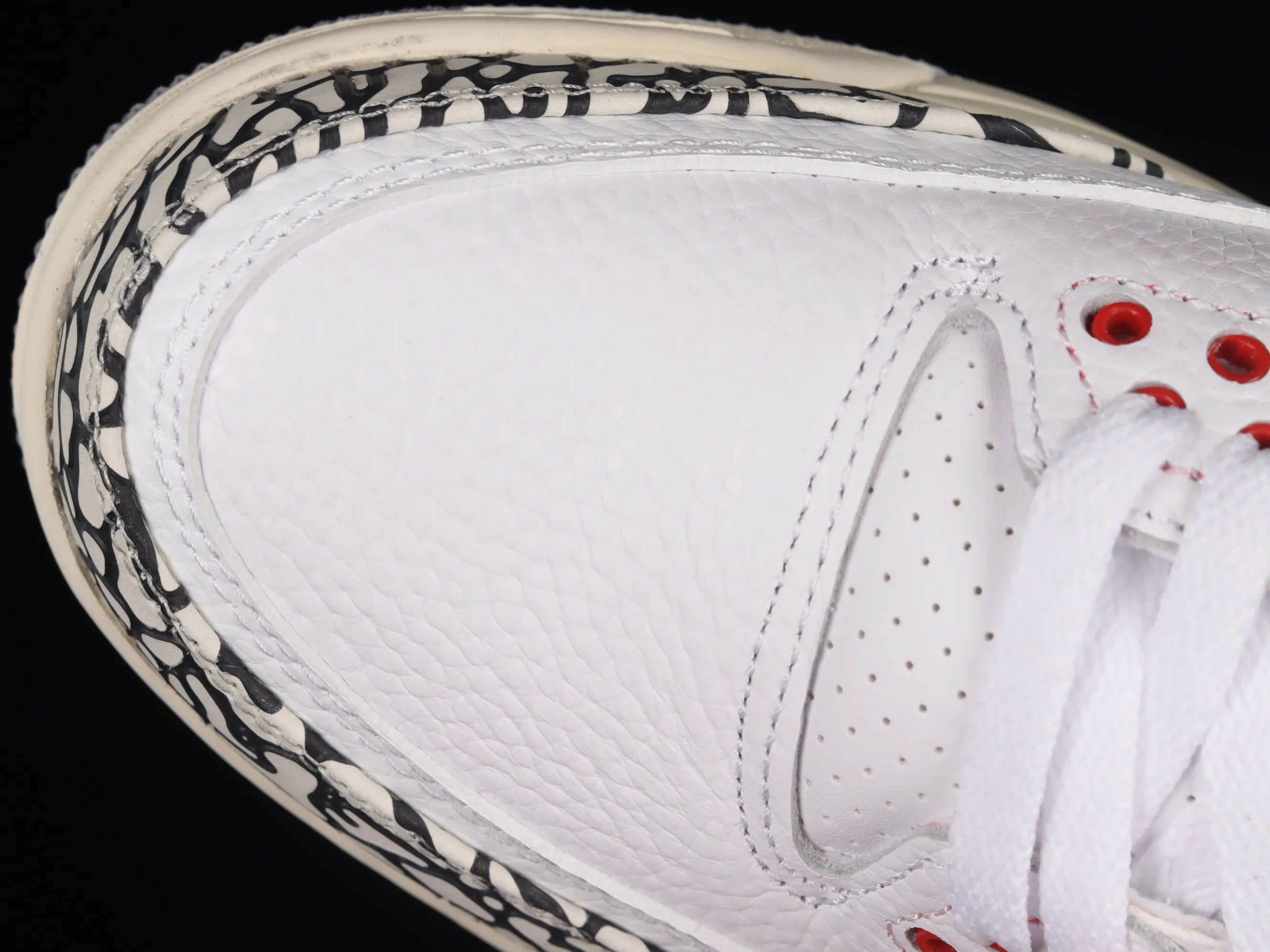 All categories Air Jordan Jordan series basketball shoes Air Jordan 3 cost-effective version Air Jordan 3 "White Cement Reimagined" AJ3 Joe 3 new white cement top layer replica basketball shoes DN3707-100
